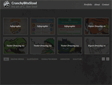 Tablet Screenshot of crunchybitesized.com